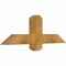 Ekena Millwork Eugene Rough Sawn Timber Gable Bracket, Western Red Cedar, 36"W x 12"H x 4"D x 4"F, 8/12 Pitch GBW036X12X0404EUG00RWR - alternate 2